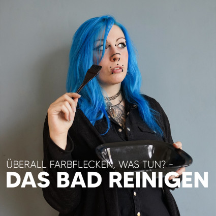 Wie reinige ich mein Badezimmer von Haarfarben Flecken?