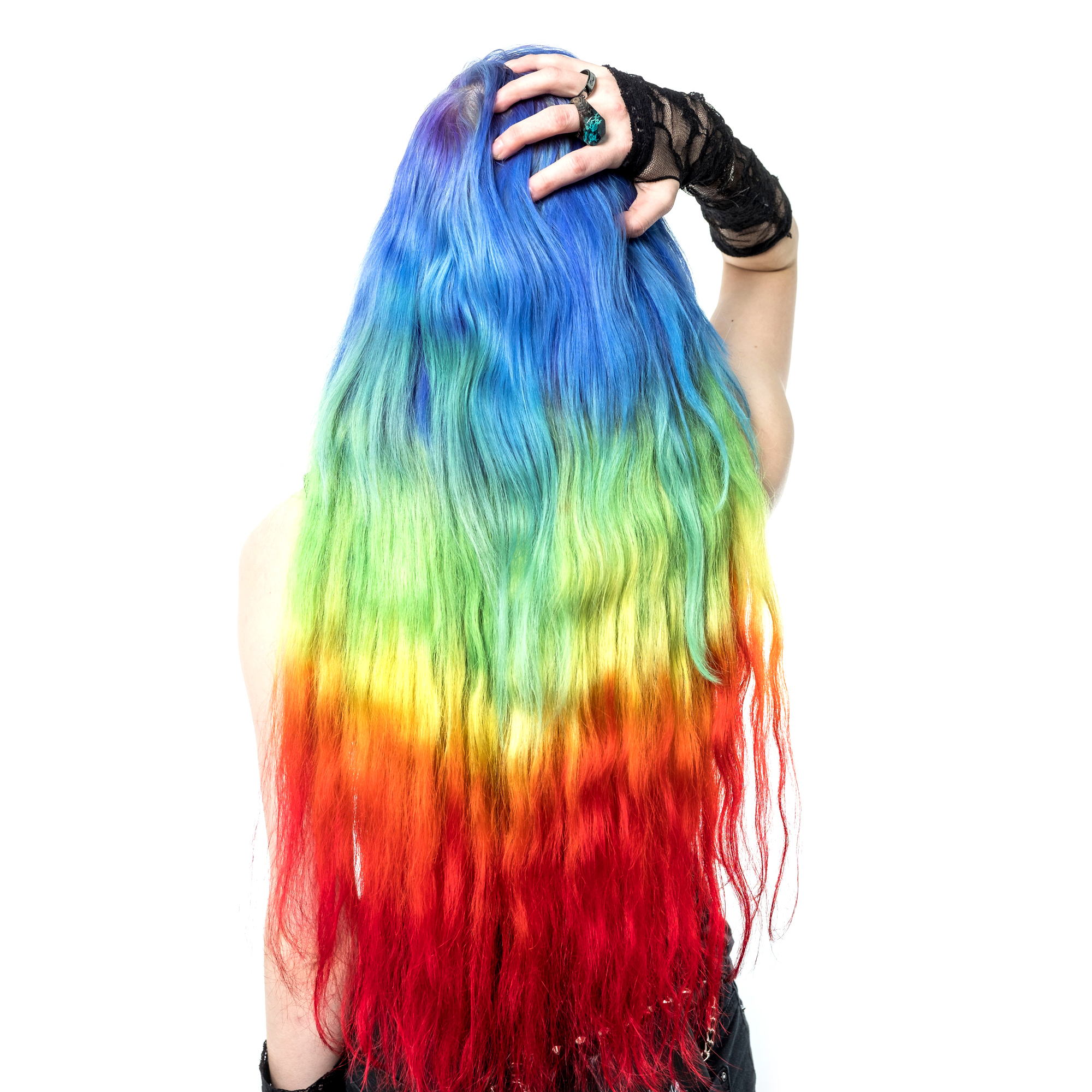 Regenbogen haarfarbe